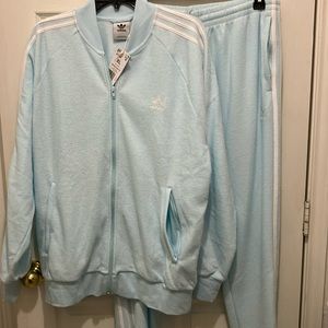 Adidas French loop/Terry cloth SST Tracksuit sweatsuit jacket NWT joggers EUC